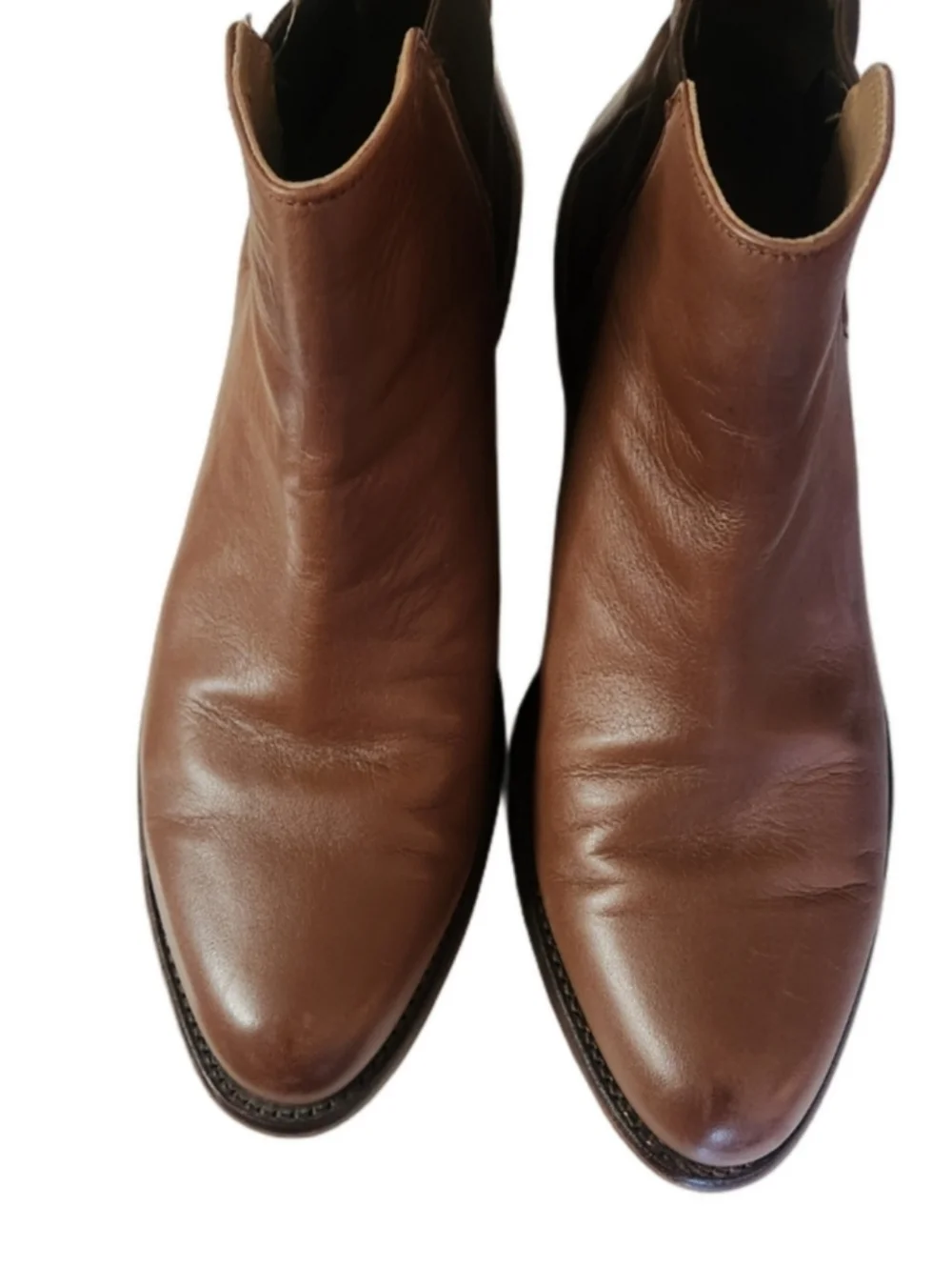 Tecovas Men's Brown Leather Chelsea Boots - Classic Slip-On Style Size 11 1/2 EE